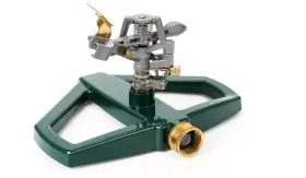 74544 Durable Rotating Sprinkler Impulse Impact Lawn Garden Watering Pulsating Metal