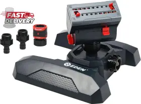 95124 Eden 313104887898 Adjustable 4-way Mini Turbo Oscillating Sprinkler With Quick Connect Sta