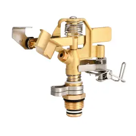 Eden 737677160323 16032 Brass Impact Sprinkler Heavy Duty Head Adjustable 0-360 Deg