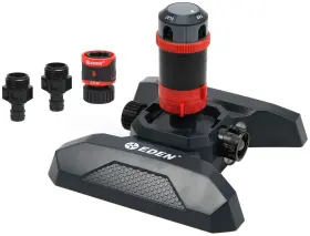 4-pattern Eden 737677941236 94123 Adjustable Mobile Rotary Gear Drive Sprinkler With Quick Connect
