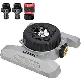 9-pattern Eden 737677941281 94128 Turret Lawn Sprinkler With Quick Connect Starter Set Heavy Duty 9-pattern Eden 737677941281 94128 Turret Lawn Sprinkler With Quick Connect Starter Set Heavy Duty