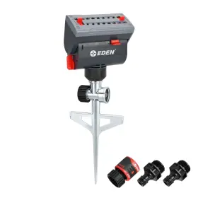 Eden 737677941458 94145 4-way Adjustable Mini Turbo Oscillating Sprinkler With Step Spike