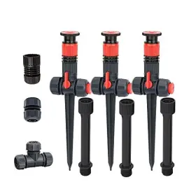 Eden 737677960930 96093 Multi-adjustable Flex Garden Sprinkler With Extension Set Diy Gardening