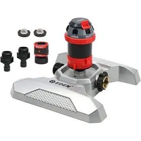 6-pattern Eden 737677961227 96122 Metal Adjustable Mobile Rotary Gear Drive Garden Sprinkler Fo 6-pattern Eden 737677961227 96122 Metal Adjustable Mobile Rotary Gear Drive Garden Sprinkler Fo