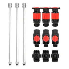Eden 737677999893 99989 Multi-adjustable Sprinkler With Metal Extension Set 12 Pcs Connects