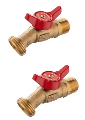 B09nrdjqqc Efield 2-pack Brass Sillcock Hose Bibb Valve 1/2 Inch Mnpt To 3/4 Ght Garden