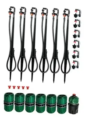 Sw1510 Elgo Above Ground Sprinkler System. Diy Irrigation System For Raised Garden Bed