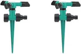 Elly D Cor 082109040378 2pcs Garden Sprinkler 360 Rotating Lawn For Yard And Water Sprayer
