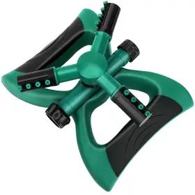 Elly D Cor 082109040385 Decor Automatic 360 Rotating Sprinkler Adjustable Garden Water Lawn Irr
