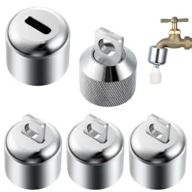 B0d95sn1hm Enhon 4-pack Brass Water Spigot Lock 3/4 Inch Garden Hose Bib Prevents Theft/leaks