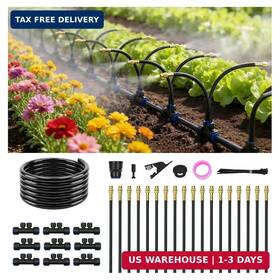 Eryuj Pg-9m Drip Irrigation System For Garden Automatic Watering With Adjustable 360