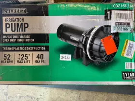 Hdls15p Everbilt Irrigation Pump 115v/230v 20/10 Amps Hdls15p Everbilt Irrigation Pump 115v/230v 20/10 Amps