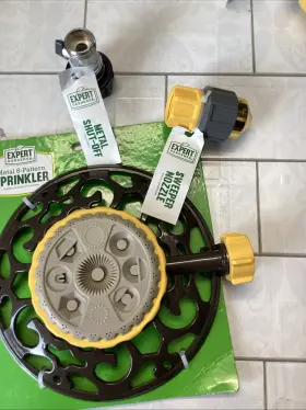 Expert 801656005827 New - Metal 8 Pattern Sprinkler Head Shut Off Sweeper Nozzle Expert 801656005827 New - Metal 8 Pattern Sprinkler Head Shut Off Sweeper Nozzle