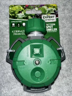 00710 Expert Gardener Adjustable Spot Sprinkler With Metal Base - Waters Up To 900 Sq Ft