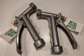 Eg19-403-004-01 Expert Gardener Lot Of 2 Metal Pistol Watering Hose Nozzles Total