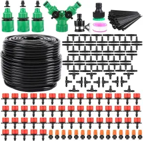 Eyes.sys 760934136281 Garden Automatic Irrigation System 164ft 200 Pack Drip Kit 1/4 Inch Bl