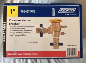 765-100 Febco Oem 1 Inch 765- Bv Pressure Vacuum Breaker Backflow Preventer 765ebv