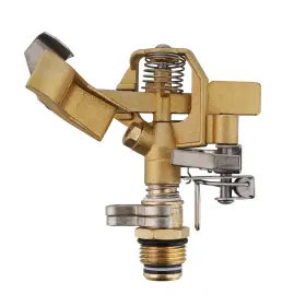 Hs-003 Fecovanti Brass Impact Sprinkler Heavy Duty Sprinklers For Yard Lawn Garden Adjus