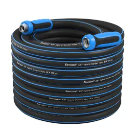 B0c6v6nbrb Fevone 80ft Kink Free Garden Hose All-weather Flexible Heavy-duty Durable