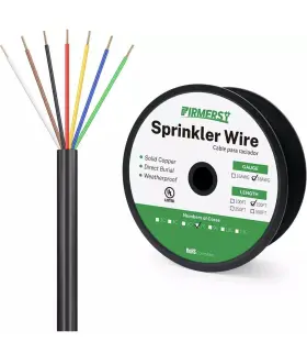 Firmerst 313046285226 18/7 Solid Sprinkler Wire For Up To 6 Valves System 150 Feet