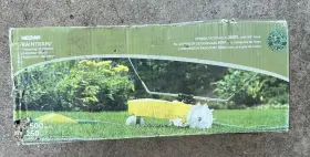 Fiskars Brands Inc. 445056334342 Traveling Lawn Sprinkler Water Rain Train Cast Iron 13 500 Sq Ft Rolling Garden