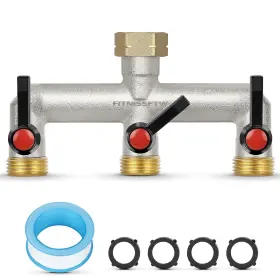 Cpna-garden-splitter-3c Fitnissftw 3 Way Hose Splitter For Garden Ght 3/4 Inch Brass Faucet Di Cpna-garden-splitter-3c Fitnissftw 3 Way Hose Splitter For Garden Ght 3/4 Inch Brass Faucet Di