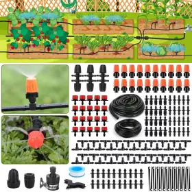 12272023 Flantor Drip Irrigation Kit 70ft Greenhouse System Adjustabl 12272023 Flantor Drip Irrigation Kit 70ft Greenhouse System Adjustabl