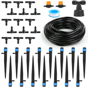Flantor 726084171770 Drip Irrigation Kit Automatic Garden Water Saving System With 1/4 Inch Blank
