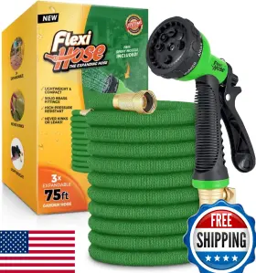 8-function Flexi Hose B0ftzws873 50ft Lightweight Expandable Garden With Nozzle