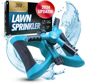 Ftvspr002 Fortivo Heavy Duty 3-arm Lawn Sprinkler Rotating 360 Degrees For Wide Area Coverage Ya Ftvspr002 Fortivo Heavy Duty 3-arm Lawn Sprinkler Rotating 360 Degrees For Wide Area Coverage Ya