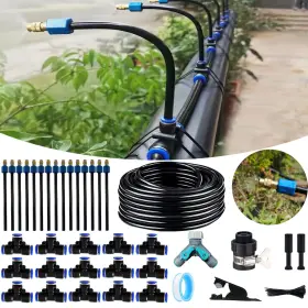 Fujinirri 737494387019 Atomizing Kit82ft 360 Degree Adjustable Copper Sprayer System9/12mm Fujinirri 737494387019 Atomizing Kit82ft 360 Degree Adjustable Copper Sprayer System9/12mm