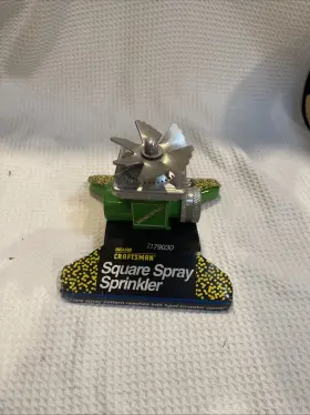 7179030 Garden Vintage Square Spray Lawn Sprinkler Inch It Gets The Corners Sears/craftsman