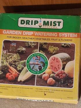 Garden K105 Vintage Drip Mist System Nos New Complete Kit 225 Sq Ft