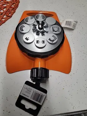 Cw-9268m-o Gardena Gardena- Colour Wave 8 Multi-pattern Turret Sprinkler. Orange - New