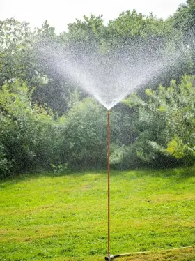 39-013 Gardeners Supply Company Hi-rise Lifetime Sprinkler 60 Inch H Heavy-duty All Steel And Brass Contruction