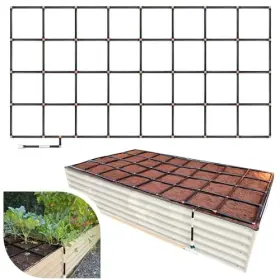 Gg4x8-1 Gardeninminutes.com Garden Grid Watering System - Raised Bed Preassembled 4x8