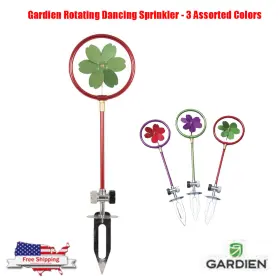 2740198 Gardien Rotating Dancing Heavy-duty Spiked Base Sprinkler - 3 Assorted Colors