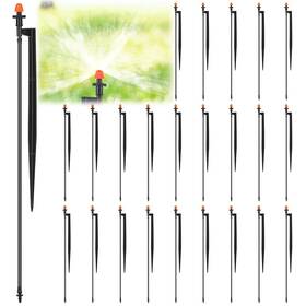 Geelin Hod-geelin-3134 25 Pcs 360 Degree Drip Irrigation Spray Emitters With 12 Inch Stakes
