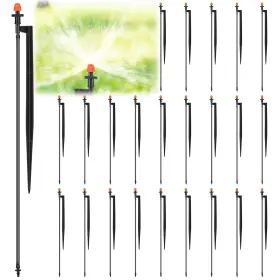 Hod-geelin-3134 Geelin 25 Pcs 360 Degree Drip Irrigation Spray Emitters With 12 Inch Stakes Hod-geelin-3134 Geelin 25 Pcs 360 Degree Drip Irrigation Spray Emitters With 12 Inch Stakes