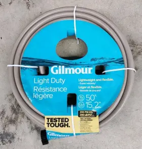Gilmour 034411261118 Light Duty Lightwieght And Flexible 50ft 1/2 Inch Garden Watering Hose-tan Gilmour 034411261118 Light Duty Lightwieght And Flexible 50ft 1/2 Inch Garden Watering Hose-tan