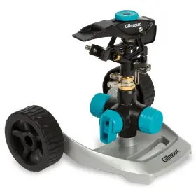 831673-1001 Gilmour 034411261804 Circular Sprinkler With Wheel Base-adjustable 5 800 Sq. Ft. Black