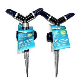 Gilmour 034411262924 2 Pack Adjustable Whirling Spike Sprinkler 1 800 Sq. Ft. Roating Tips