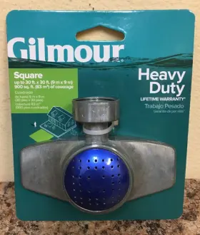 887613-1001 Gilmour Blue Square Pattern Metal Stationary Spot Sprinkler 887613-1001 Gilmour Blue Square Pattern Metal Stationary Spot Sprinkler