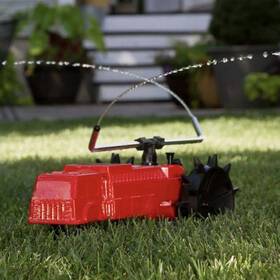 Gilmour 996tr Melnor Pattern Master Traveling Lawn Sprinkler Red With Stop Ramp