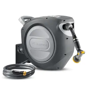 B0dynh5mlk Glahoden Retractable Garden Hose Reel 5/8 Inch X 100ft Uv Resistant Wall Mount