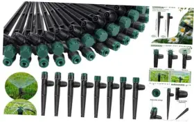 Jei-glooglitter-0741 Glooglitter 100 Pcs Drip Irrigation Emitters For 1/4 Inch Tubing 50 Micro