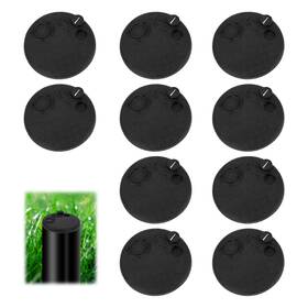 Goktvai 1076828 10pcs Sprinkler Rubber Head Caps Compatible With Hunter Pgp Rotor Black