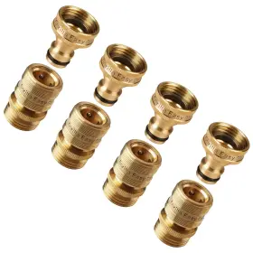 B098rd5mrg Gorilla Easy Connect Locking Garden Hose Quick Fittings 3/4 Inch Ght Set