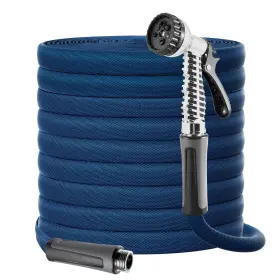 B0d8py45s3 Gotron 100ft Garden Hose Non-expanding Lightweight Water With 7 Function Nozz