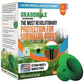 Grasshole 607816626105 Patented Sprinkler Head Protection Donut Lawn Guard P